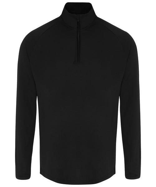 Performance Quarter Zip in Black