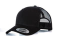 Retro Trucker Cap in Black