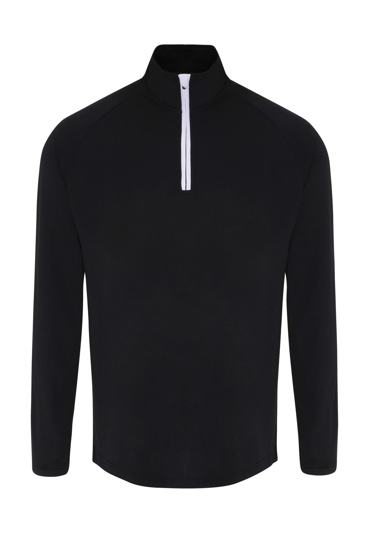 Performance Quarter Zip in Black/White