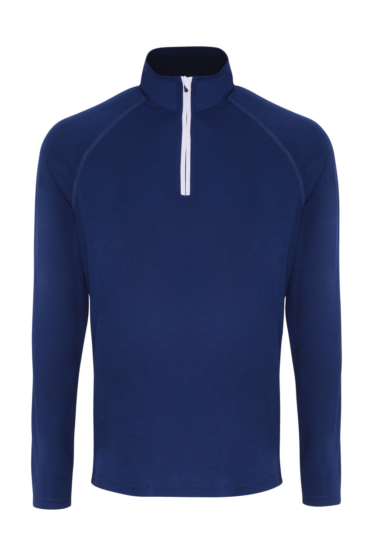 Performance Quarter Zip in Navy/White