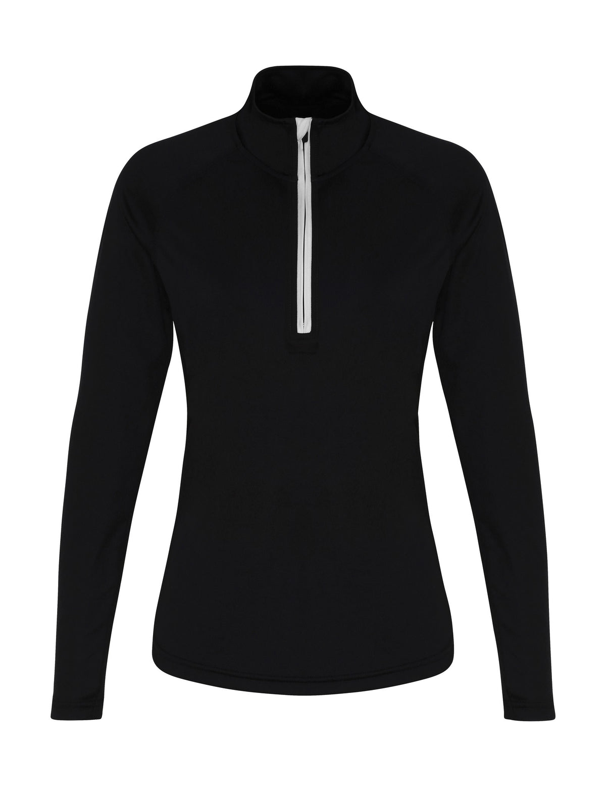 Women's Performance Quarter Zip in Black/White
