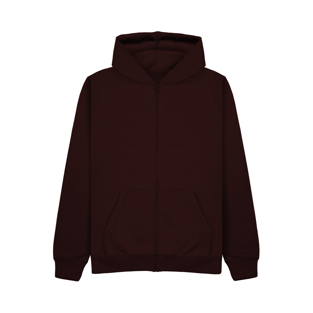 Kids' Zip Hoodie - Burgundy