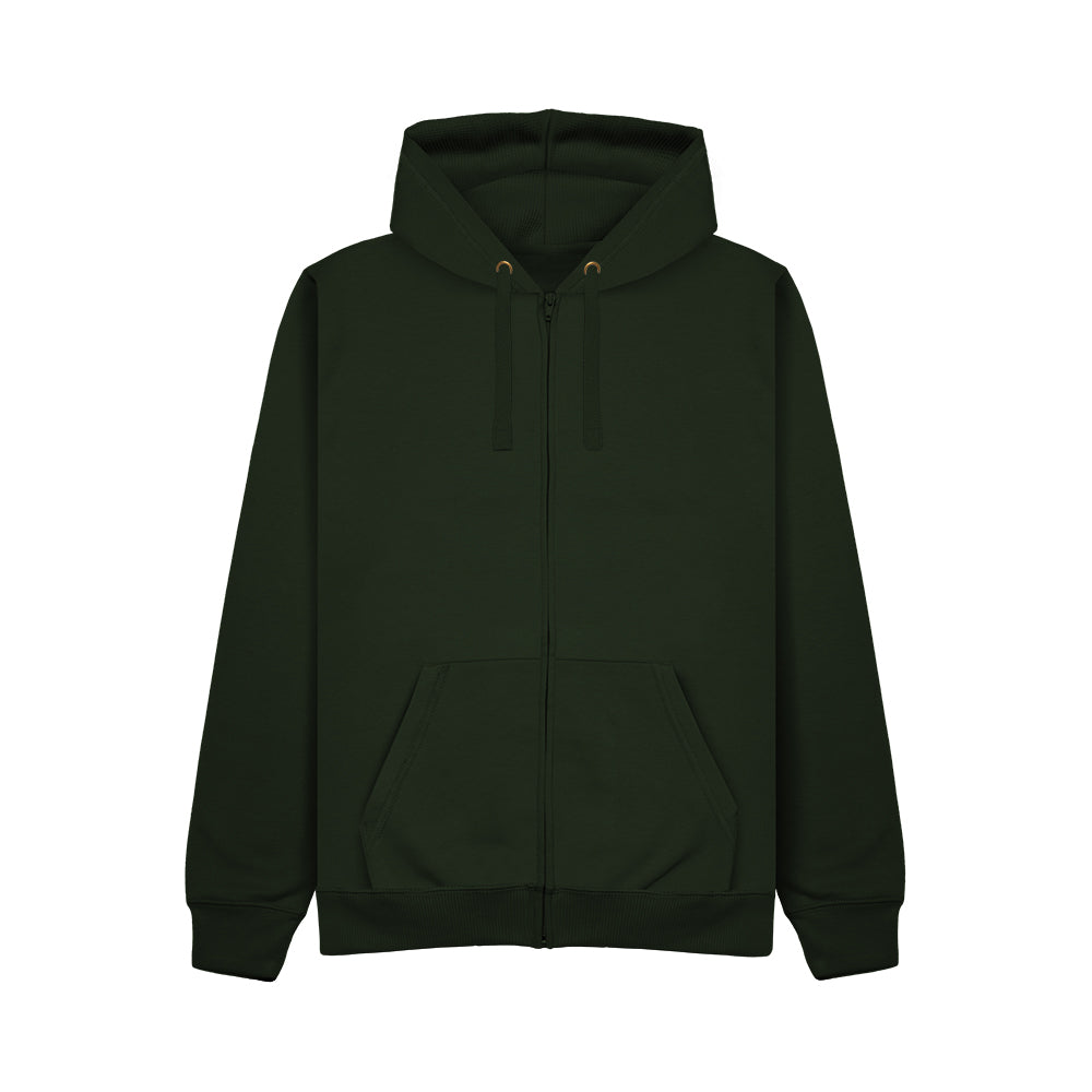 Zip Hoodie - Forest Green