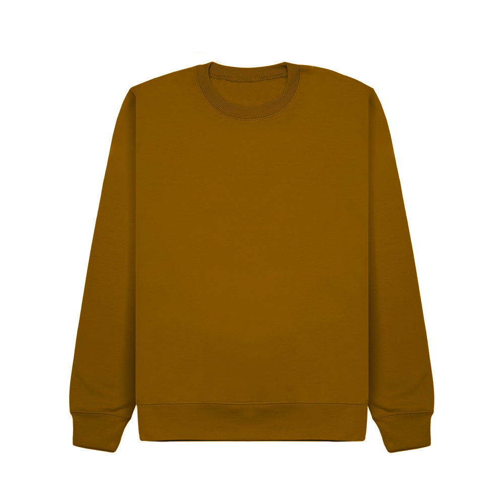 Crew Neck Sweatshirt - Mustard