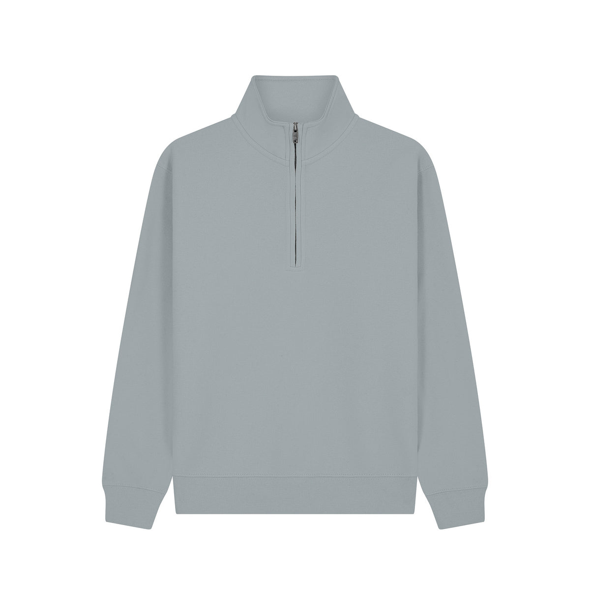 Premium Quarter Zip Sweatshirt - Heather Grey