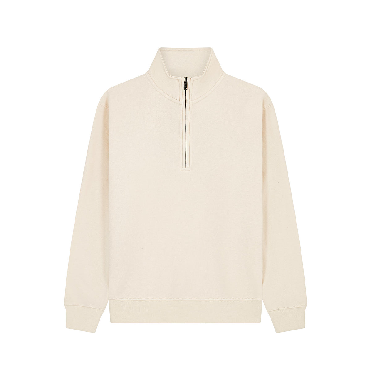 Premium Quarter Zip Sweatshirt - Ivory