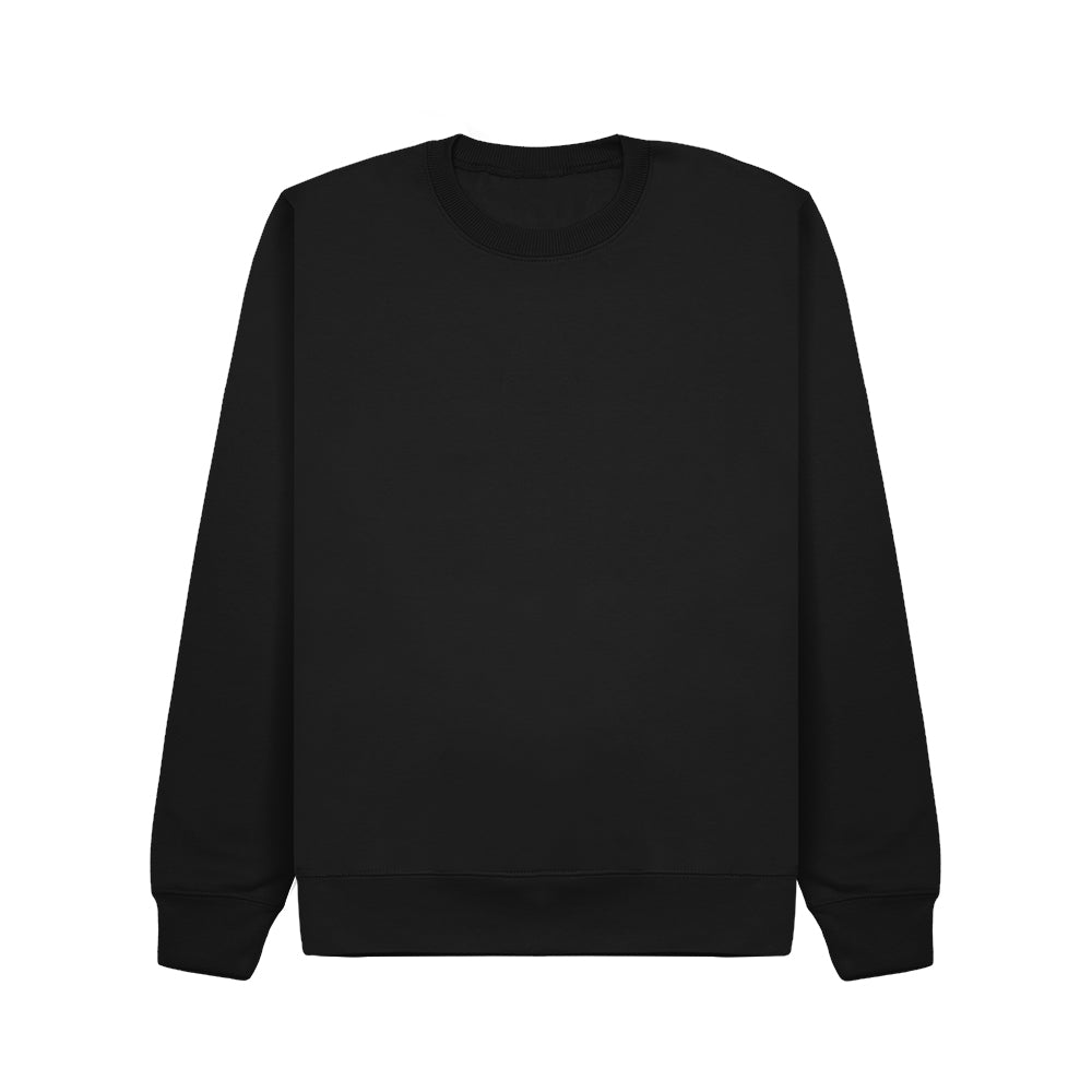 Crew Neck Sweatshirt - Black