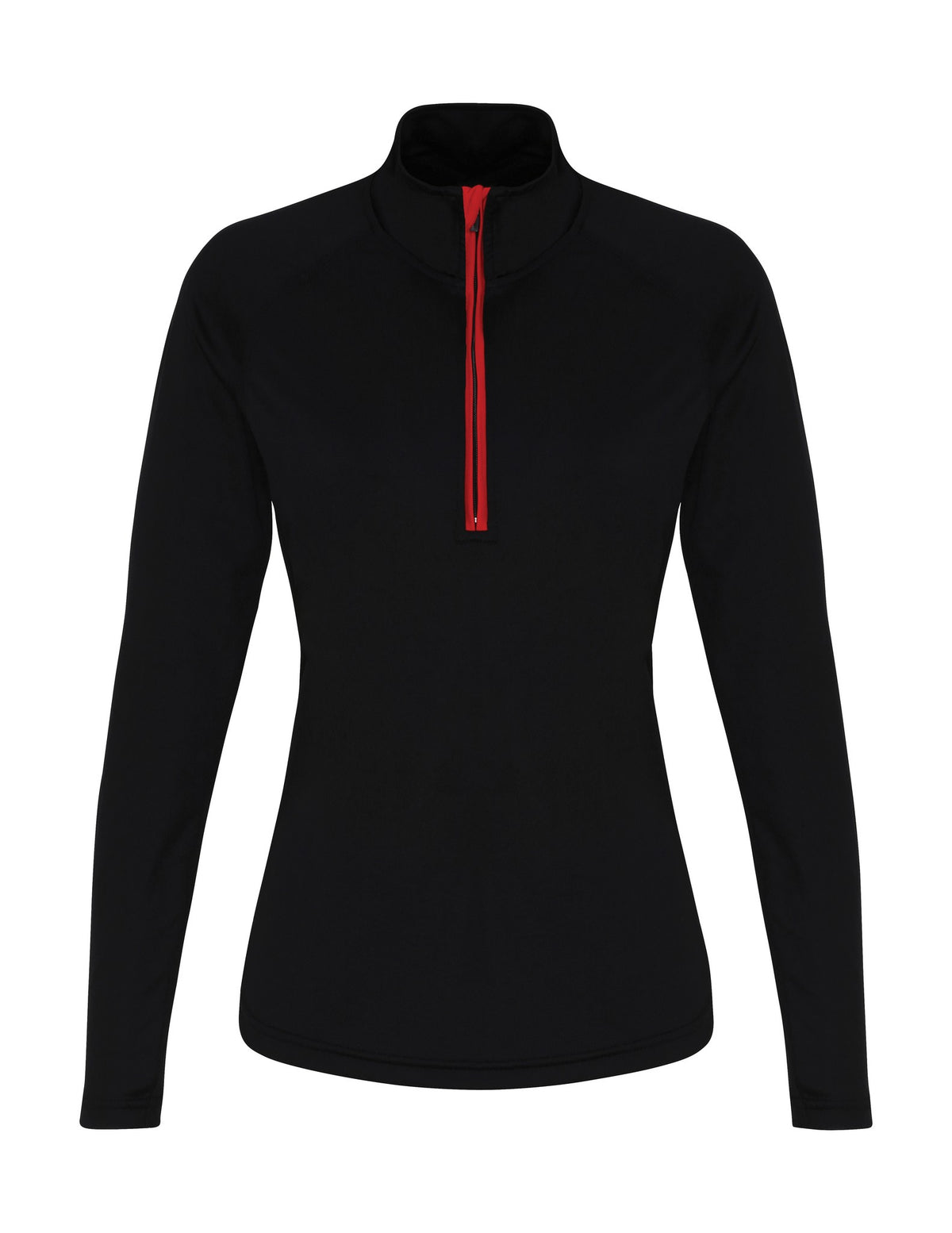 Women's Performance Quarter Zip in Black/Red