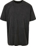 Acid-wash Heavy Oversized Tee - Black