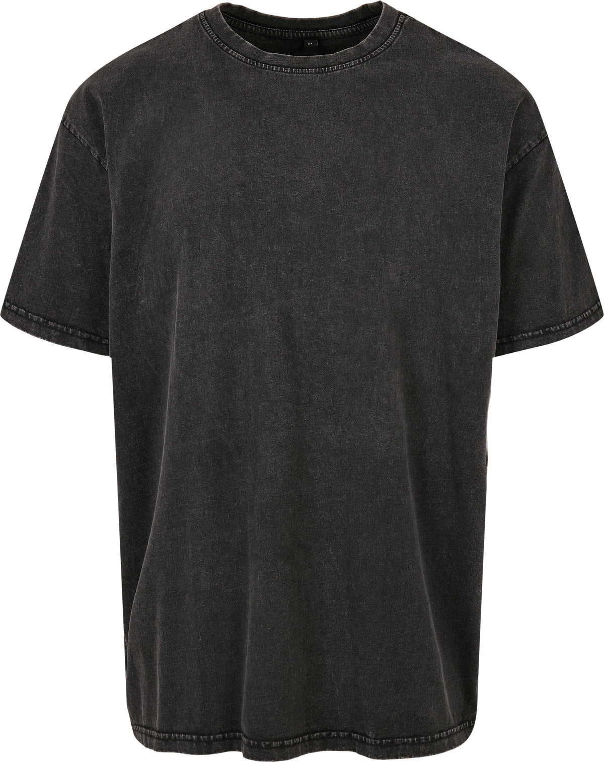 Acid-wash Heavy Oversized Tee - Black
