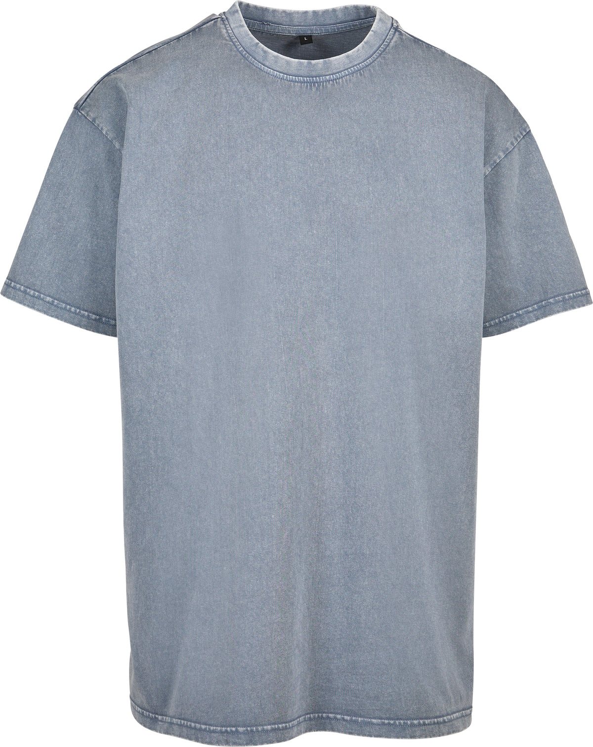 Acid-wash Heavy Oversized Tee - Vintage Blue
