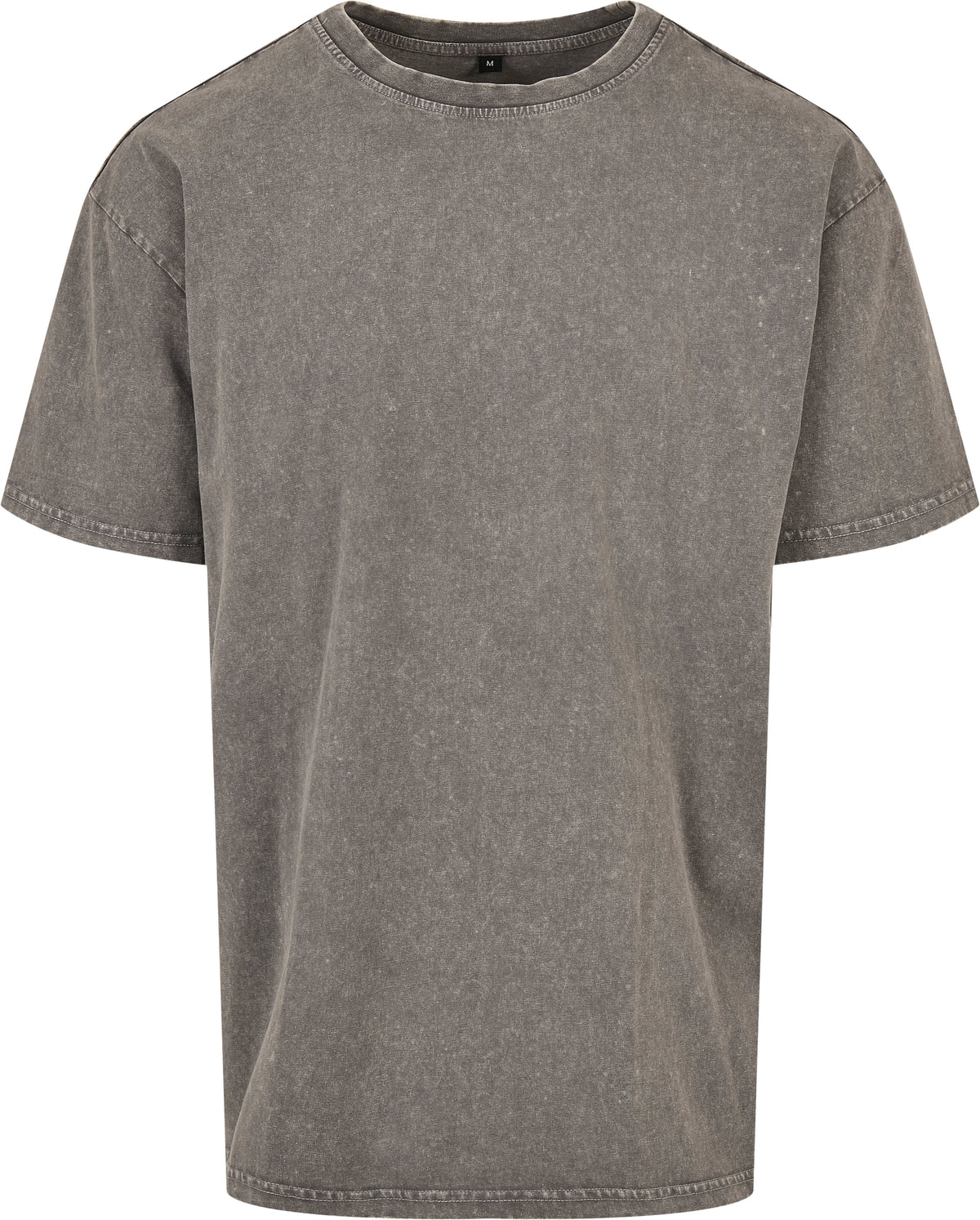 Acid-wash Heavy Oversized Tee - Asphalt