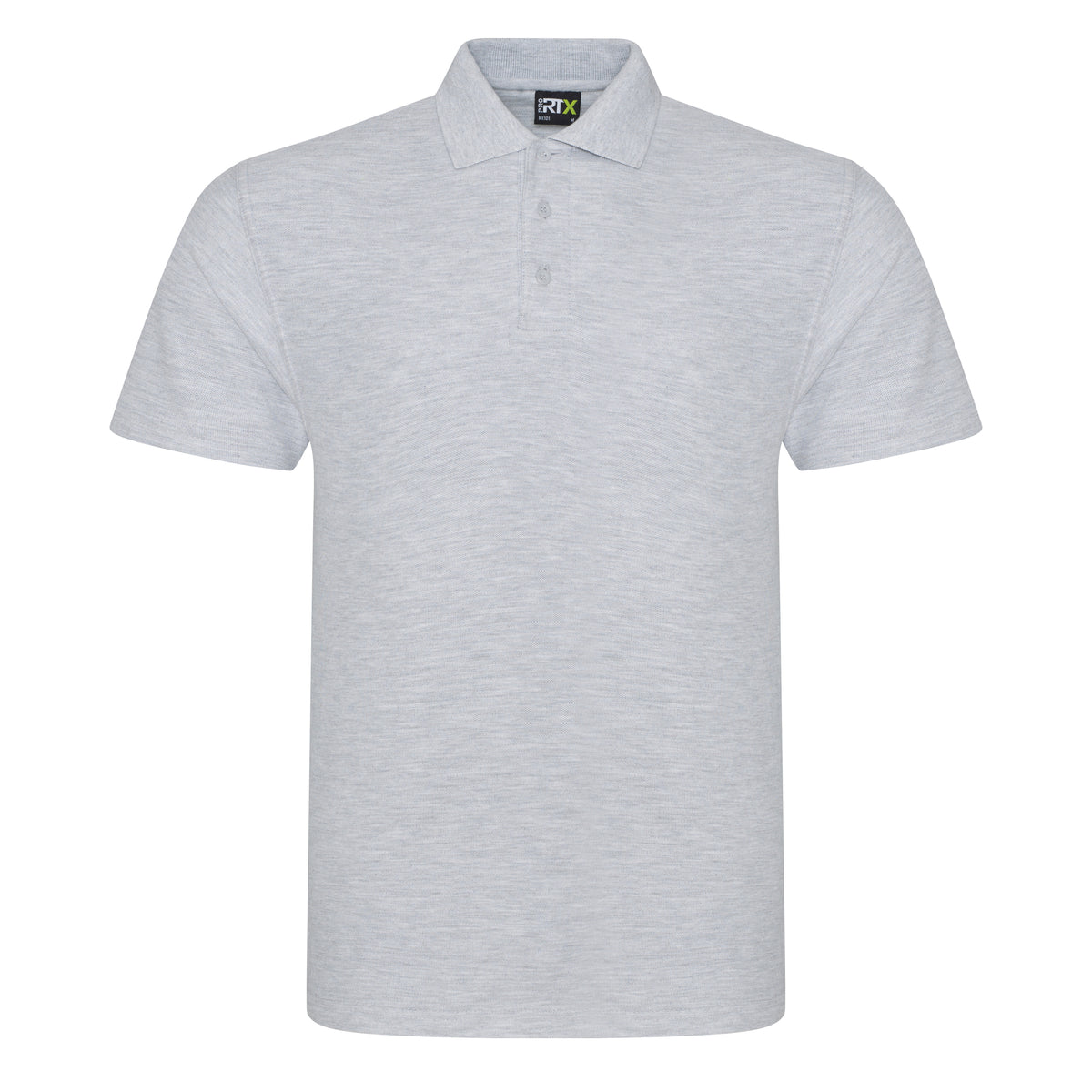 Budget Polycotton Polo - Heather Grey