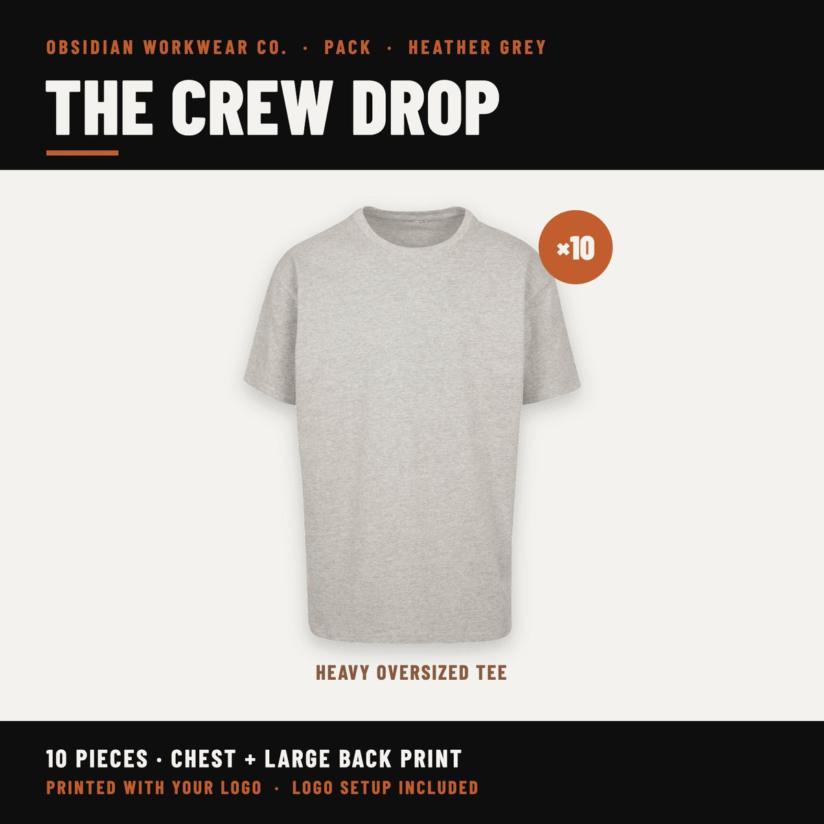 The Crew Drop Pack - Heather Grey