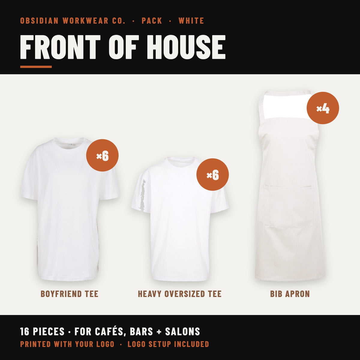 Front of House Pack - White
