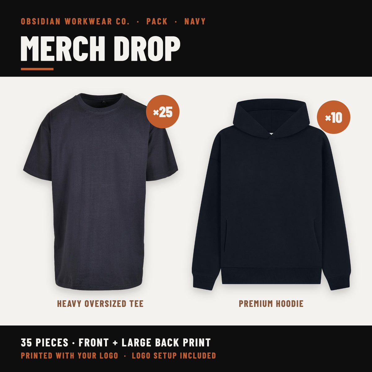 Merch Drop Pack - Navy