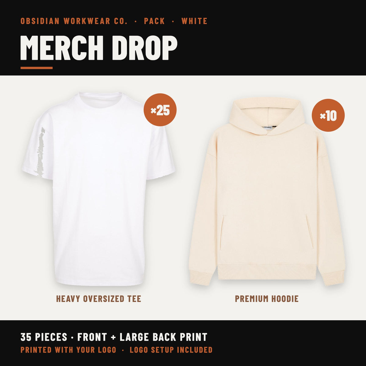Merch Drop Pack - White