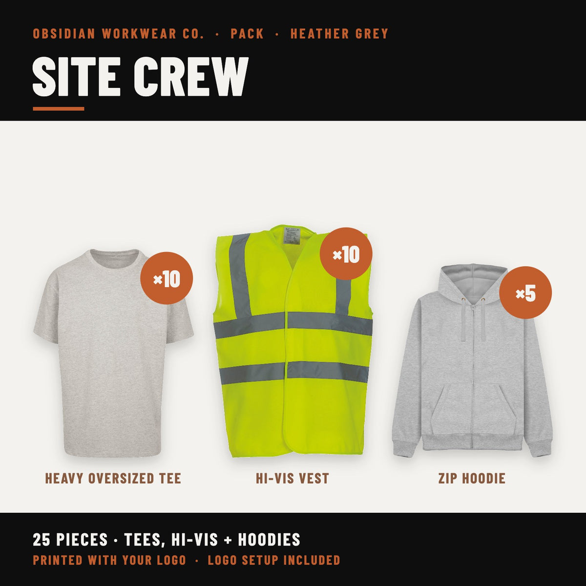 Site Crew Pack - Heather Grey